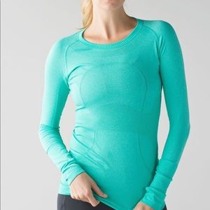 Lululemon long sleeve in turquoise